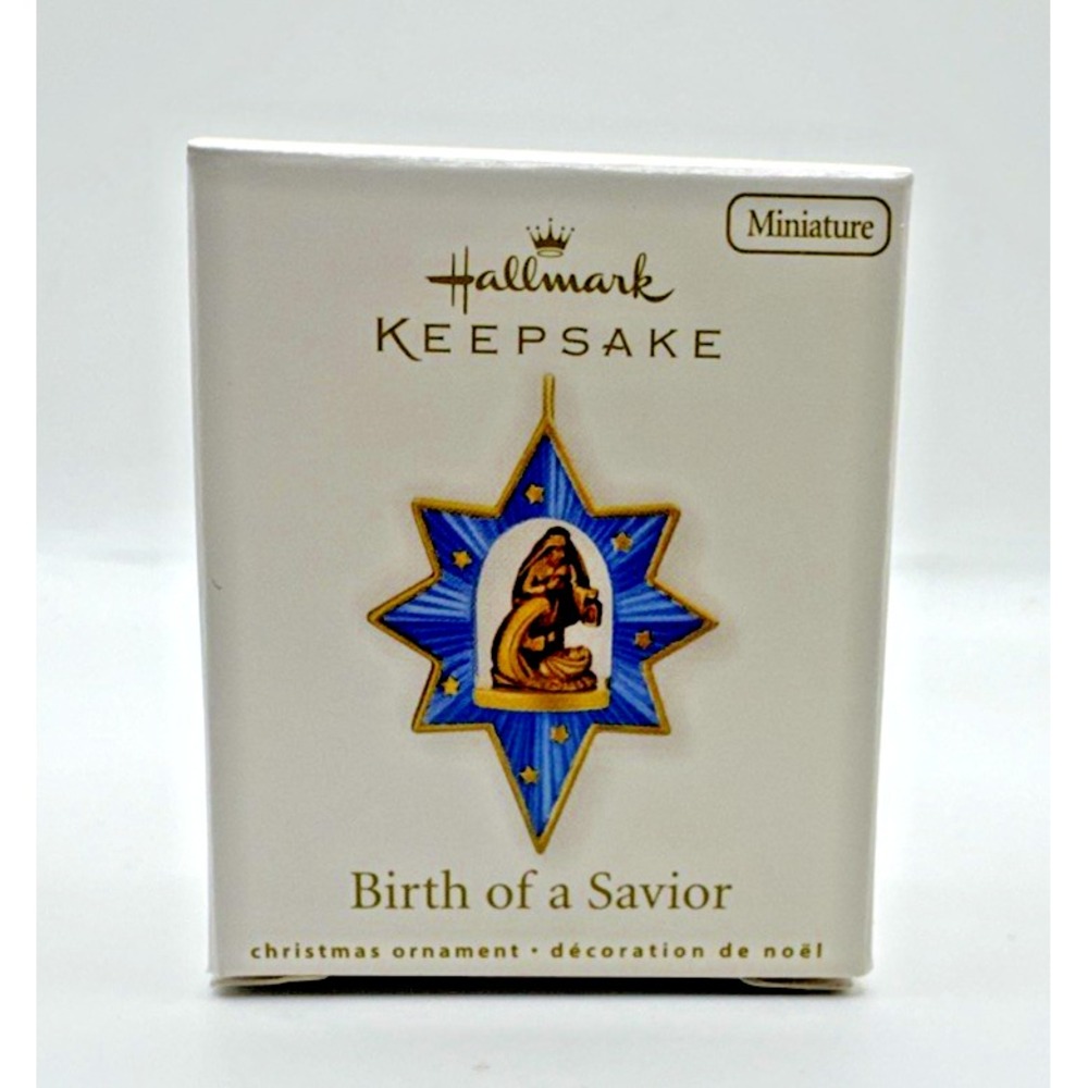 Birth Of A Savior 2010 Miniature-Baby Jesus Is Born-North Star Hallmark Ornament